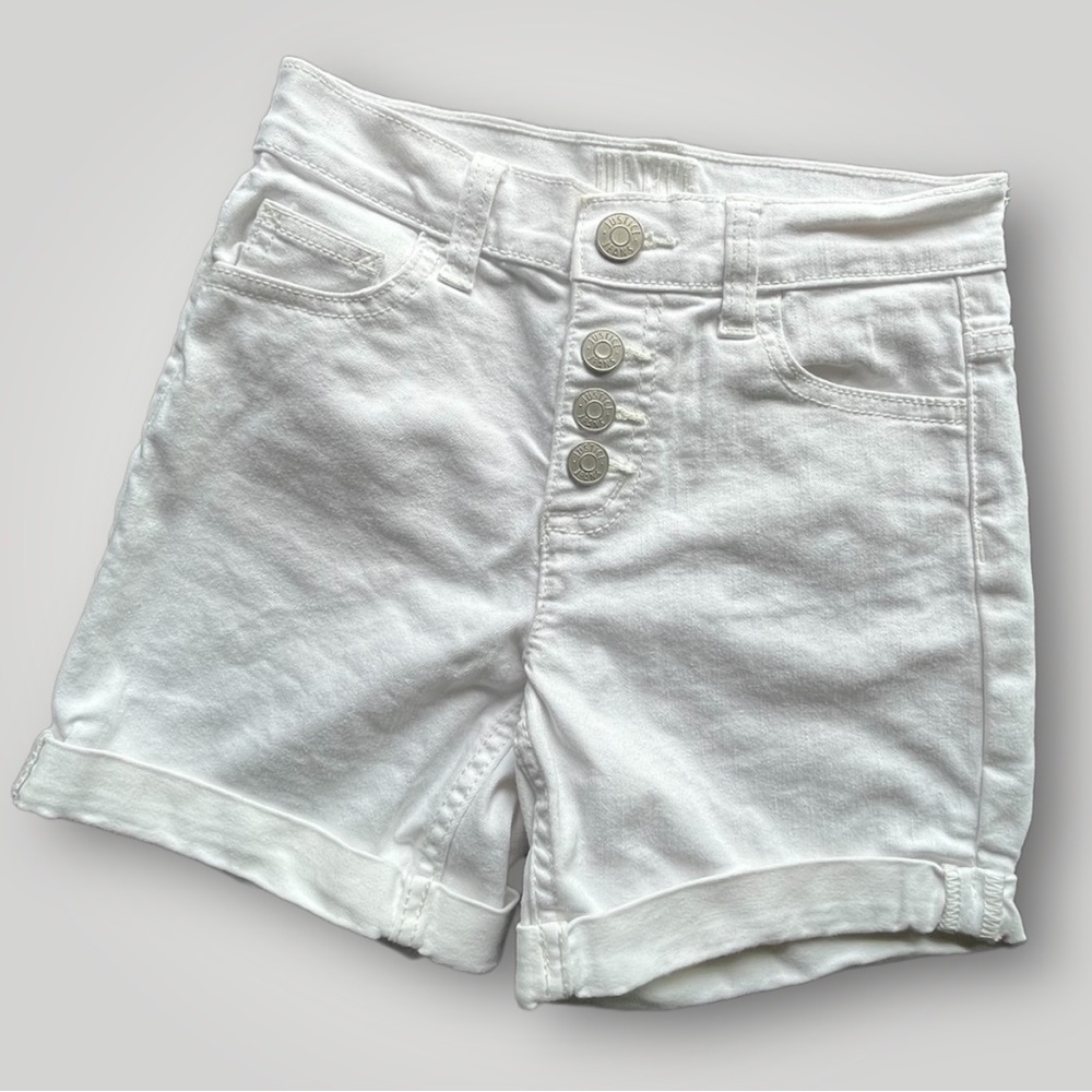 ๐ข5/$25 Justice Button Fly Jean Shorts 12 slim - Picture 2 of 14